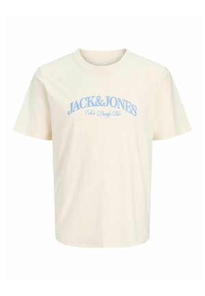 Jack & Jones, Plus Size - Print T-shirt - antique white