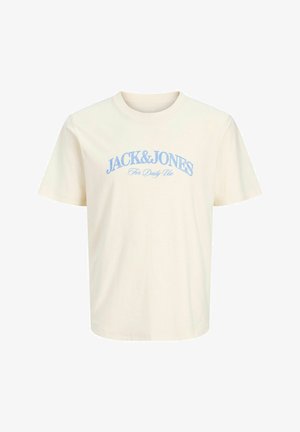Jack & Jones, Plus Size - Trükipildiga T-särk - antique white