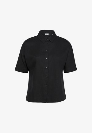 s.Oliver, BLUSE - Button-down blouse - schwarz