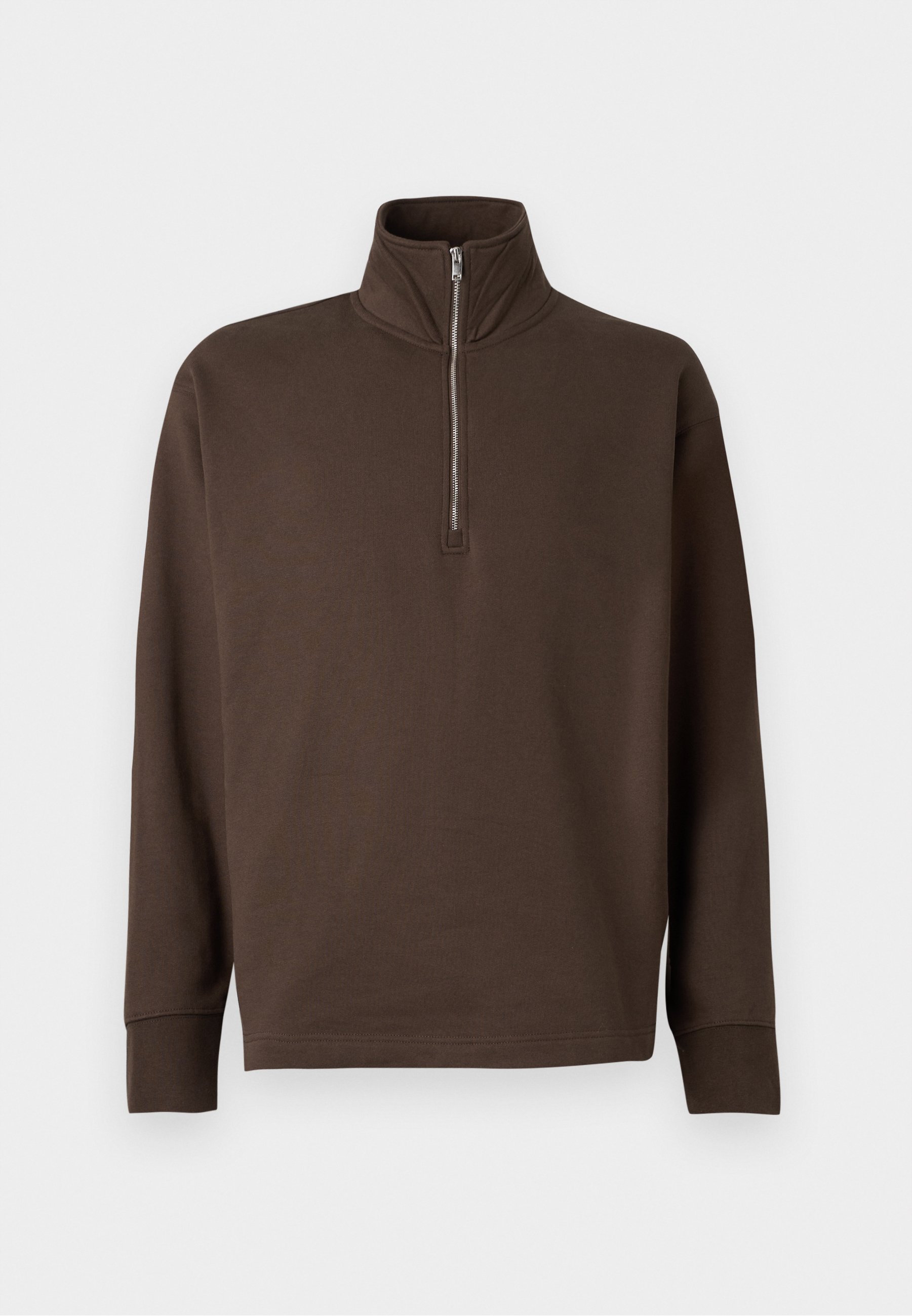 RUFFLOG HALF ZIP SWEATSHIRT【M】 half-zip loose fit sweatshirt - Dark Red | Weekday NO