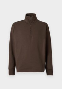 SLHRELAXARON HALF ZIP - Sweatshirt - demitasse