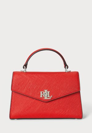 CROSSHATCH LEATHER SMALL FARRAH SATCHEL - Sac à main - bright vermillion