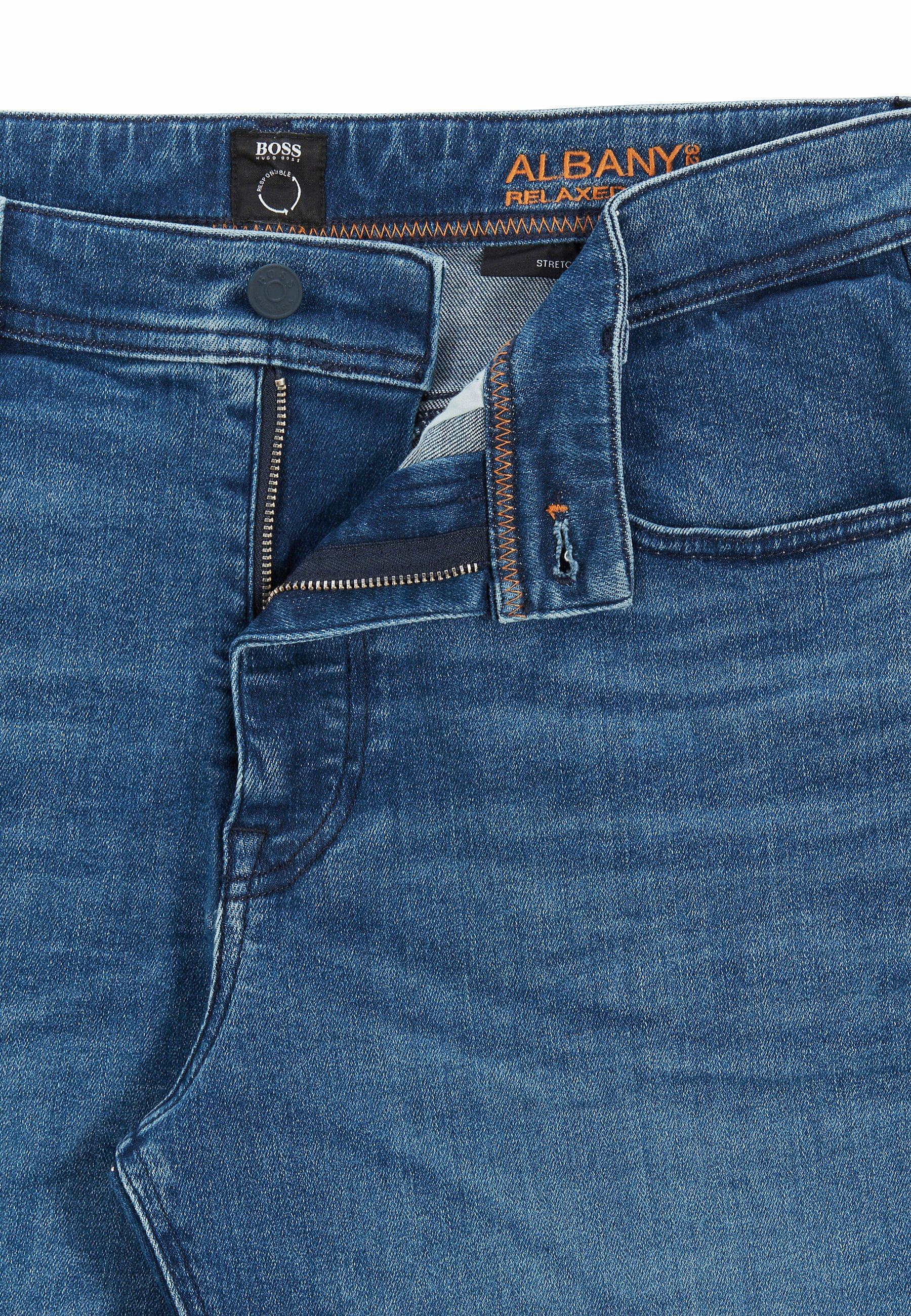 BOSS ALBANY - Slim fit jeans - blue 