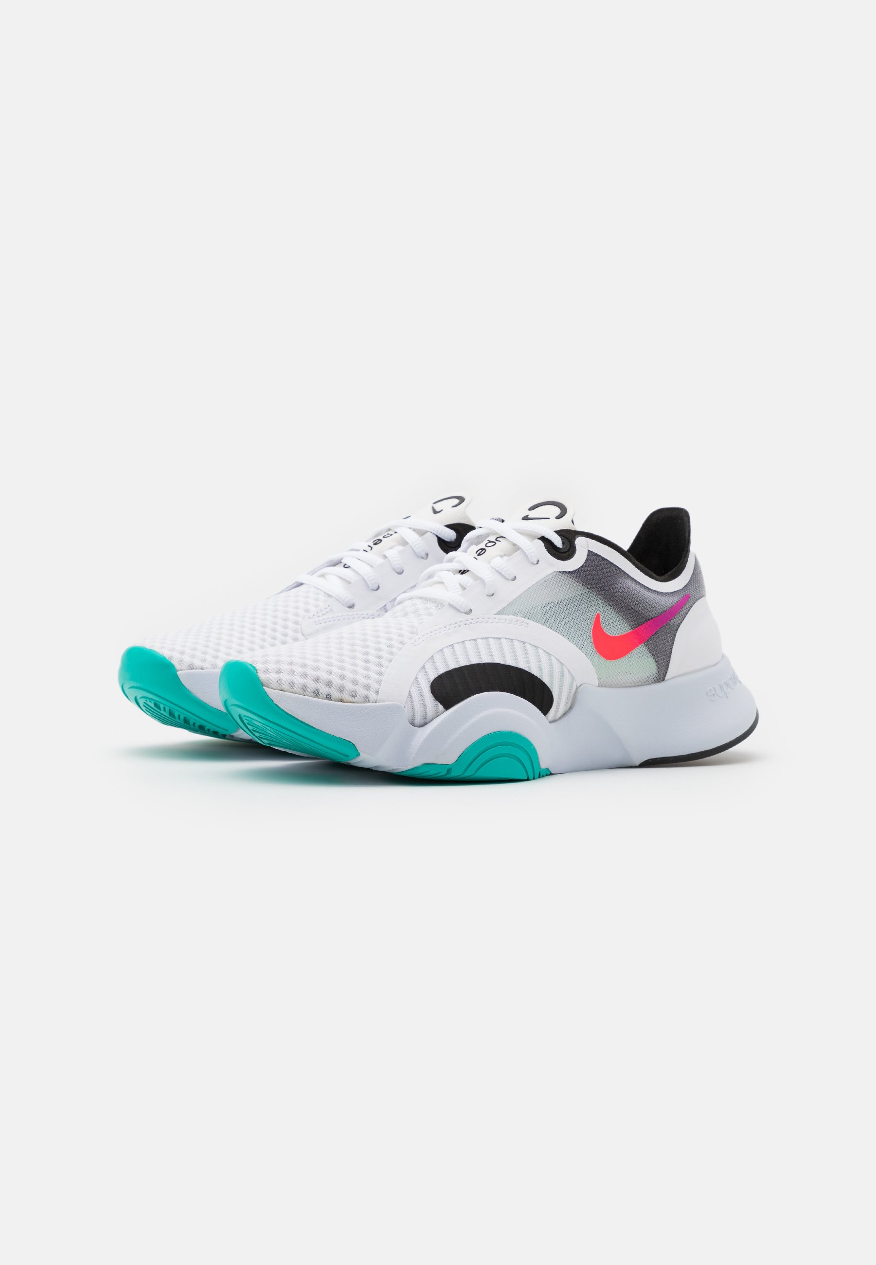 Nike Performance SUPERREP GO - Sports shoes - white/flash  crimson/black/football grey/white - Zalando.ie