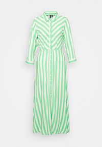 YAS YASSAVANNA LONG SHIRT DRESS - Maxikleid - black/ white stripes/schwarz | Sommerkleider