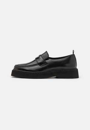 LEATHER - Įmautiniai batai - black