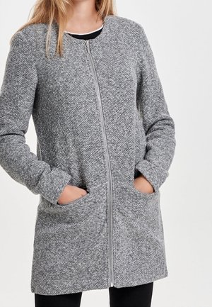 Cappotto corto - mottled light grey