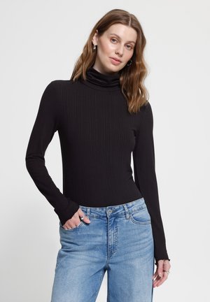 ICHI, IHCELLA ROLLNECK LONG SLEEVE - T-shirt à manches longues - black