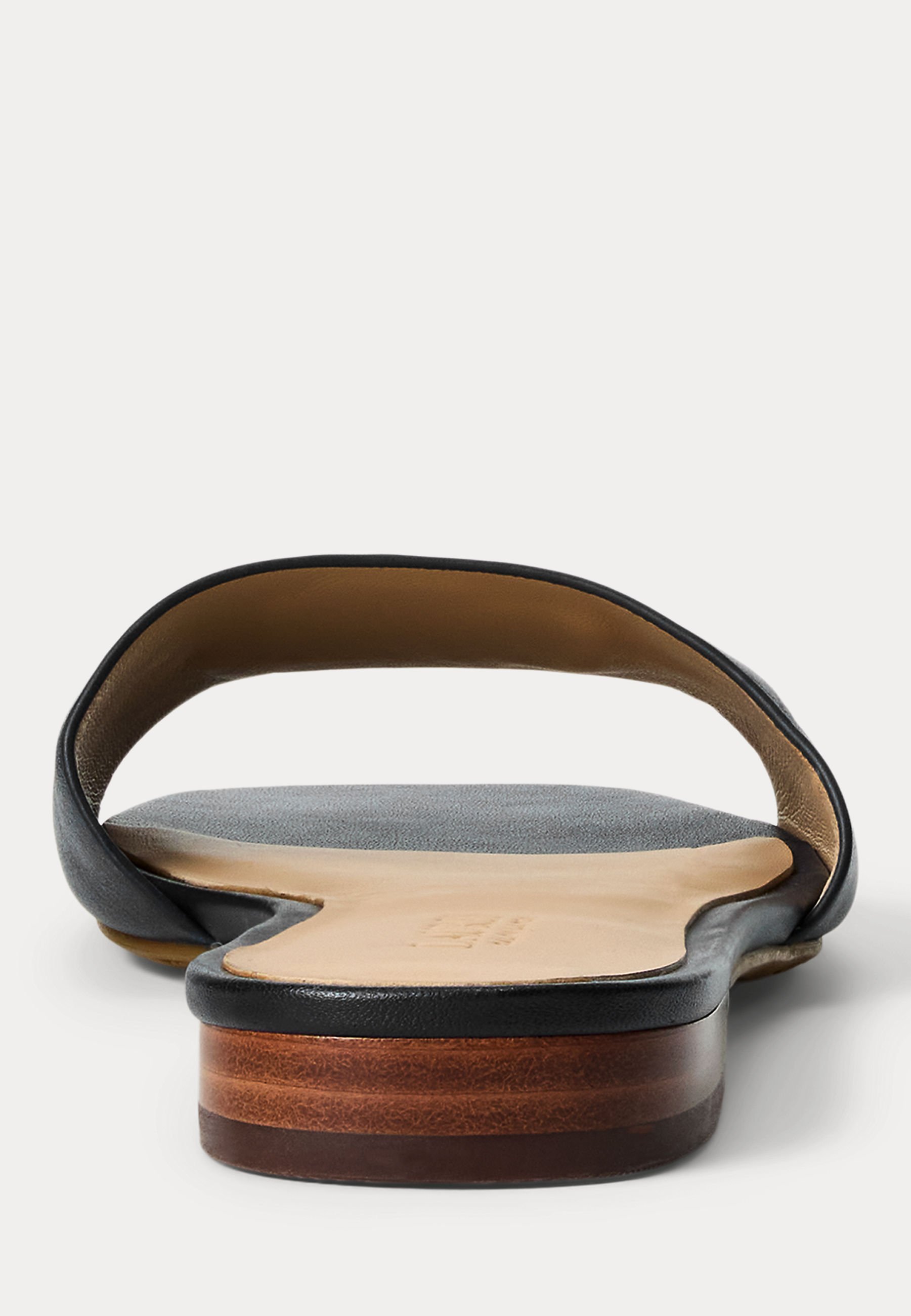 Lauren Ralph Lauren EVERLEY CALFSKIN SLIDE SANDAL - Mules