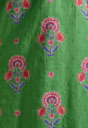 Joules, REGULAR FIT - LARISSA TIE NECK MIDI DRESS . - Denné šaty - green & pink foulard print