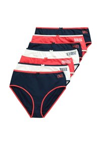 Ulla Popken 7 PACK MIDI BRIEFS- MOTIVATIONAL LETTERING - Trosor - night blue