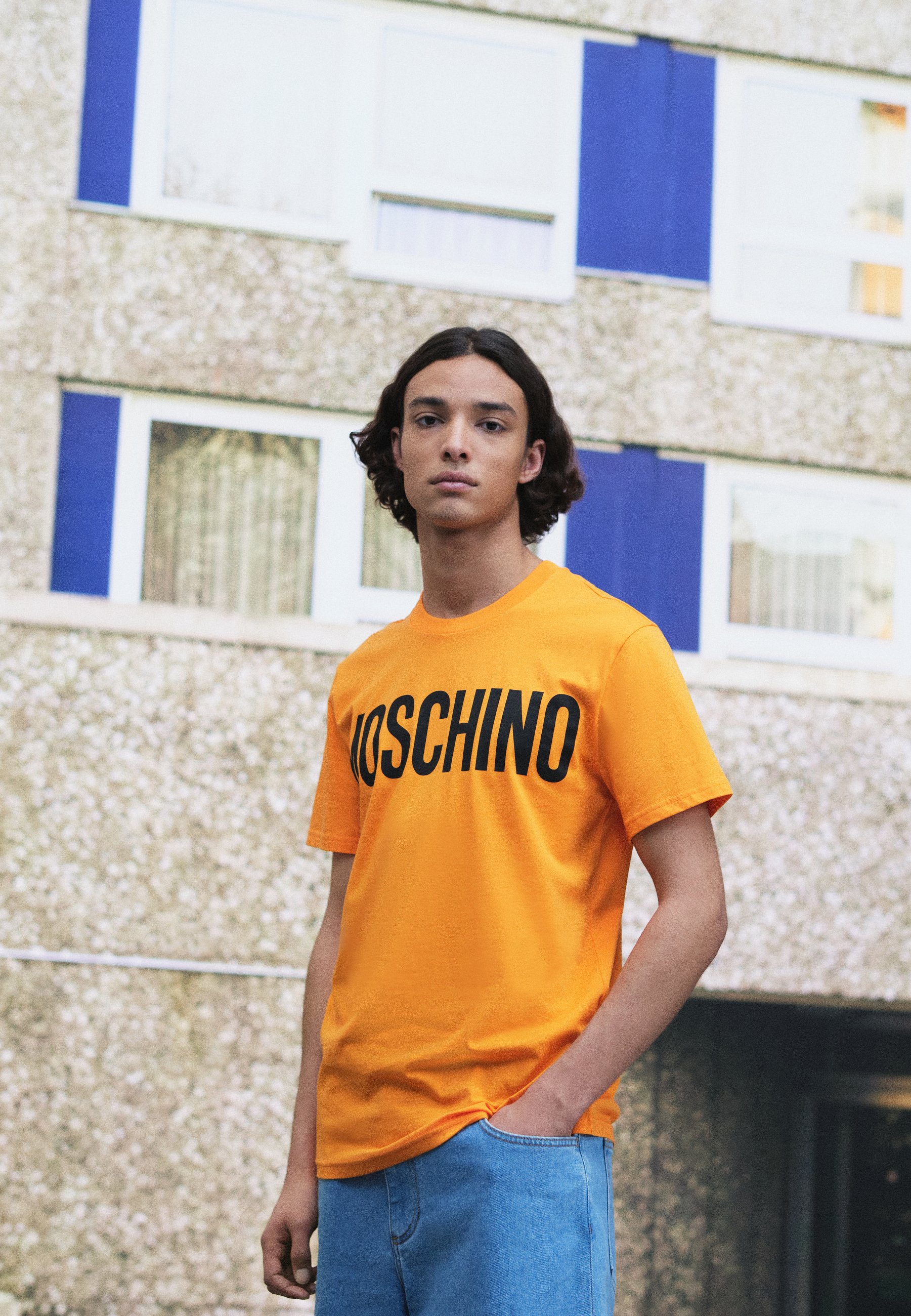 MOSCHINO Print T-shirt - orange 