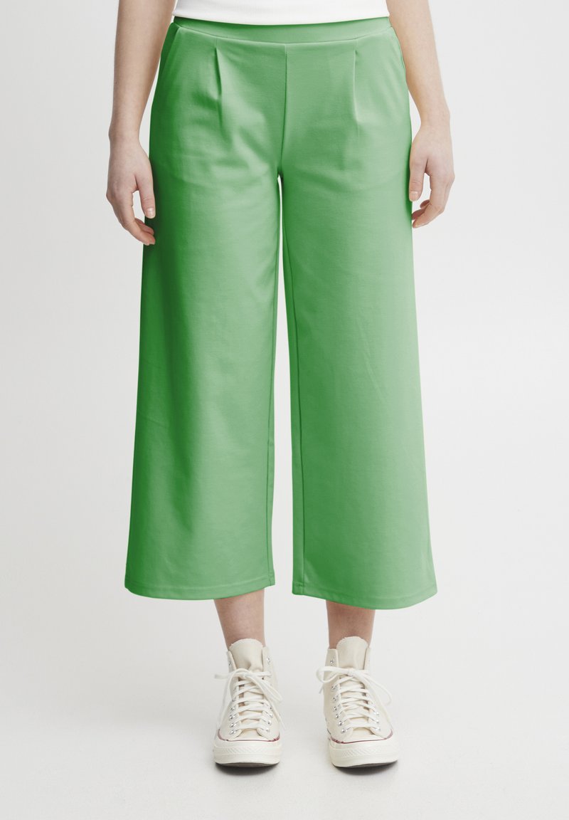 ICHI IHKATE - Pantaloni - birch/beige screziato