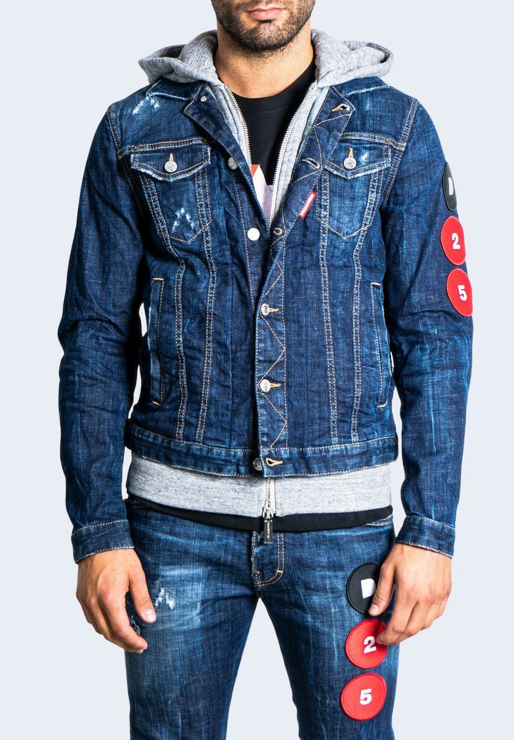 Dsquared2 Giacca di jeans - dark denim/blu denim - Zalando.it