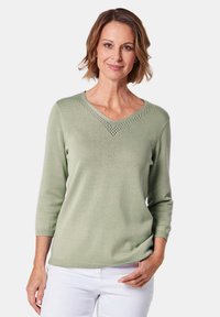 GOLDNER Strickpullover - moss green