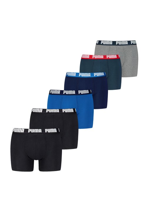 Puma EVERYDAY 6 PACK - Chiloți boxer lungi - blue / black