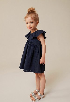 Next BRODERIE REGULAR FIT - Denní šaty - navy blue