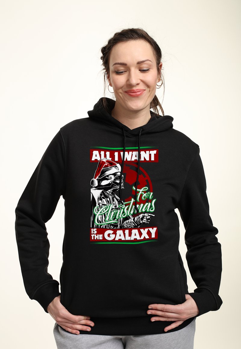 Star Wars STAR WARS CLASSIC VADER XMAS GALAXY - Mikina s kapucí - black