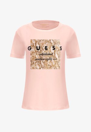 Guess, T-shirt imprimé - pink