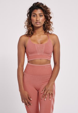 Hummel MT ENERGY SEAMLESS - Sport-BH mit leichter Stützkraft - withered rose rose tan melange