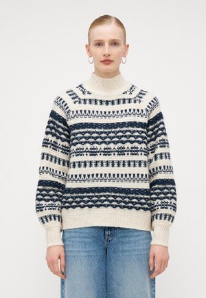 VMHENYA HIGHNECK  - Maglione - birch/navy