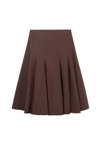 MIDI - A-line skirt - brown