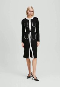 KARL LAGERFELD SKIRT - Pieštukinis sijonas - white/black
