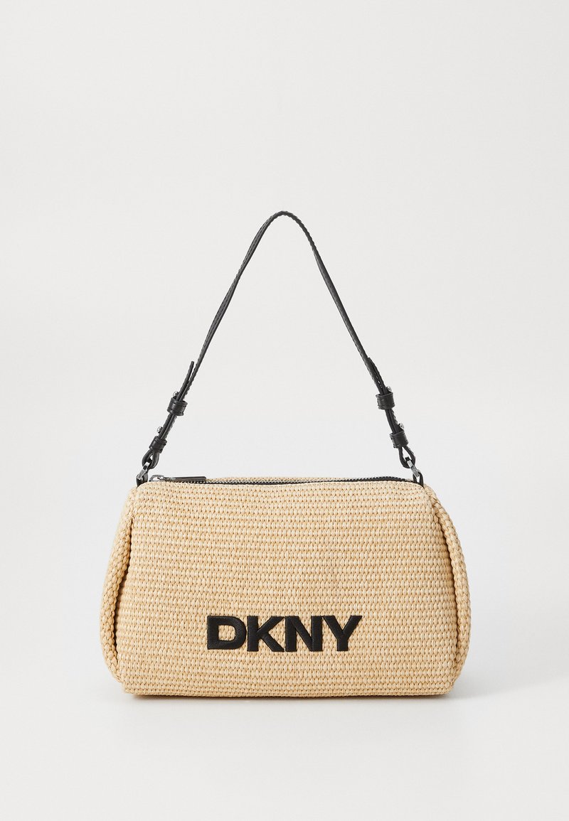 DKNY REMY SHOULDER - Bolso de mano - natural/black/tierra - Zalando.es