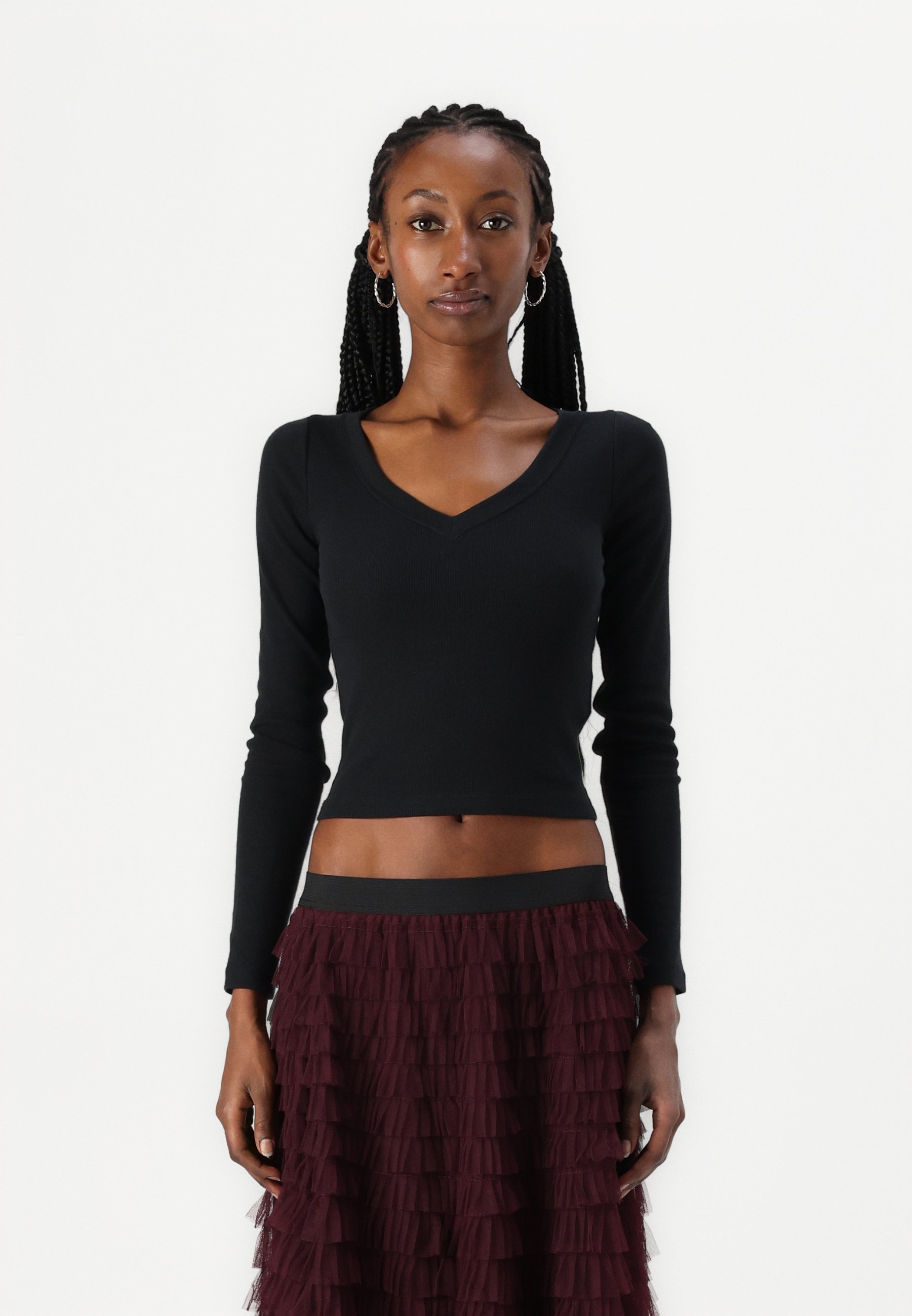 Hollister Co. Long-Sleeve V-Neck Top - Long sleeved top - casual