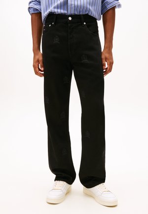 OTIS EMBROIDERY REGULAR STRAIGHT LEG JEANS - Straight leg jeans - denim black