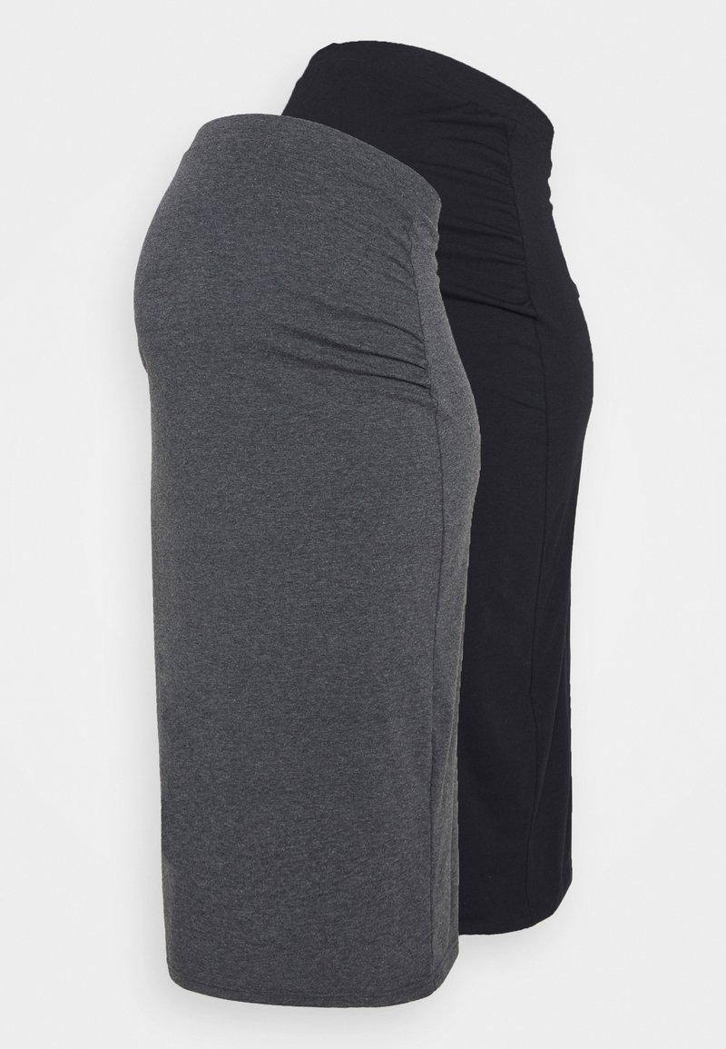 Anna Field MAMA 2 PACK - Saia lápis - black/grey
