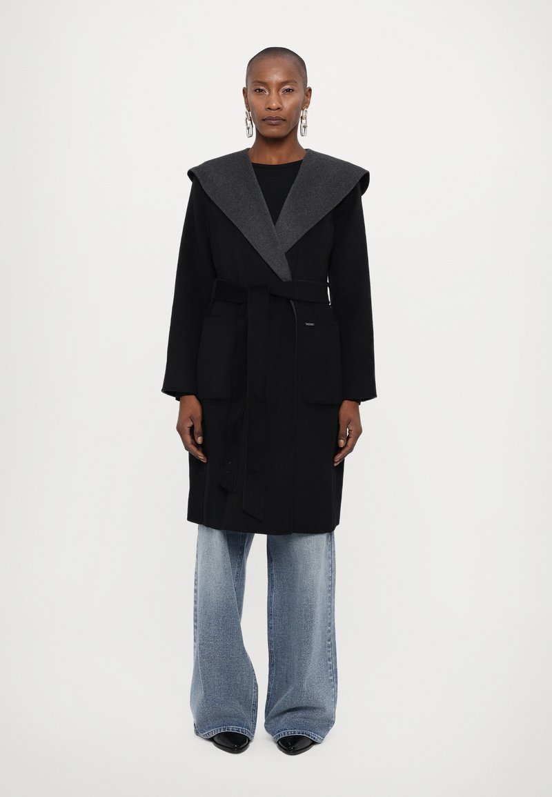 MICHAEL Michael Kors HOODED WRAP COAT - Κλασικό παλτό - charcoal