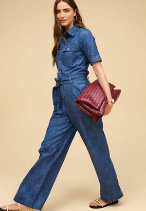WIDE LEG REGULAR FIT - Kezeslábas - mid blue