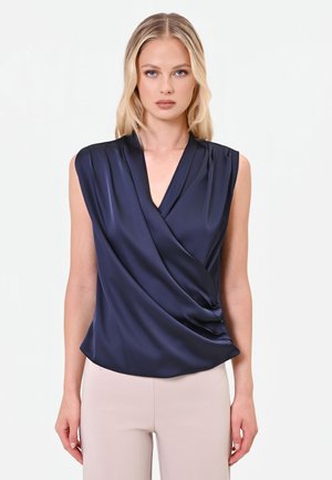 Rinascimento, CANOTTA/TOP TINTA UNITA - Blouse - blu navy