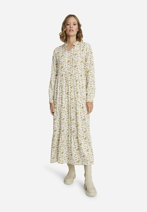 RUFFLE NECK VOLANT - Vestito lungo - mint print