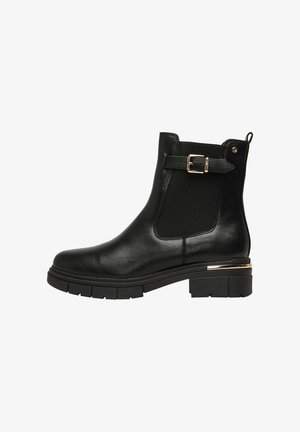 s.Oliver, CHELSEA BOOTS - Plateaustiefelette - schwarz