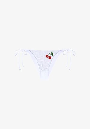 Yamamay, BABY BLU - BIKINI BOTTOM - Bikini pezzo sotto - white embroidered