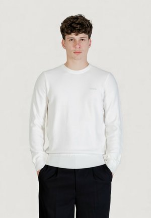 KARIM CN PIQUET STITCH SWTR  - Maglione - latte