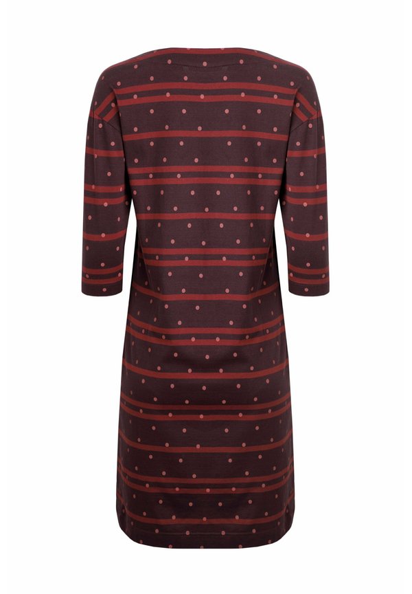 Jersey dress - mulled wine3