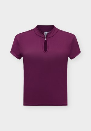 Pieces, PCAIDA HIGH NECK TOP - Обикновена тениска - pickled beet