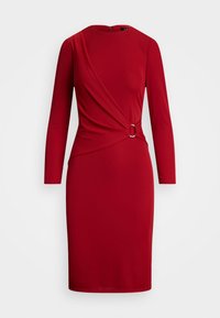 Lauren Ralph Lauren JERSEY THREE QUARTER SLEEVE DRESS - Cocktail dress / Party dress - madison red