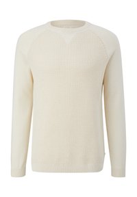 QS MIT RAGLANÄRMELN - Strickpullover - wollweiß