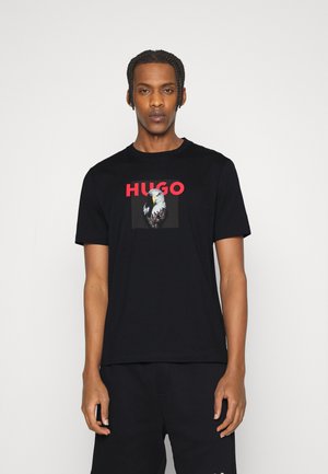 DHYNX - T-shirt con stampa - black