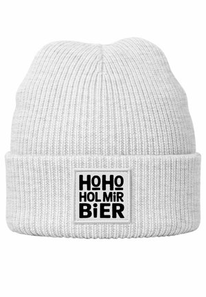 WEIHNACHTSMANN SANTA HO HO HOL - Beanie - grau