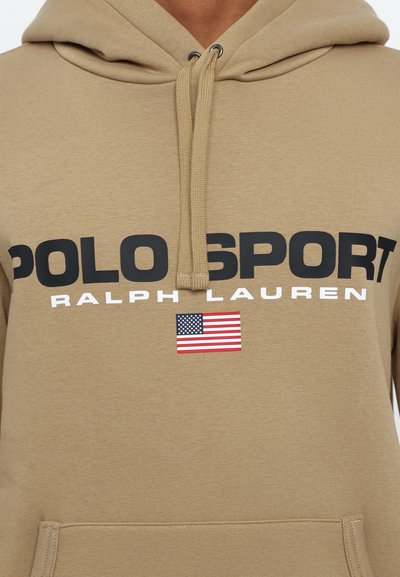 Polo Ralph Lauren POLO SPORT HOODIE UNISEX - Džemperis ar kapuci - desert khaki/black