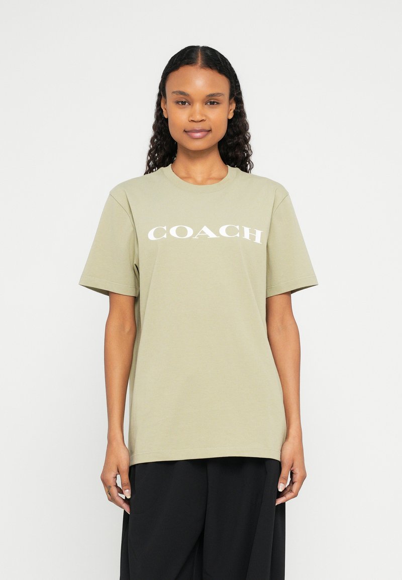 Coach T-shirt print kaki