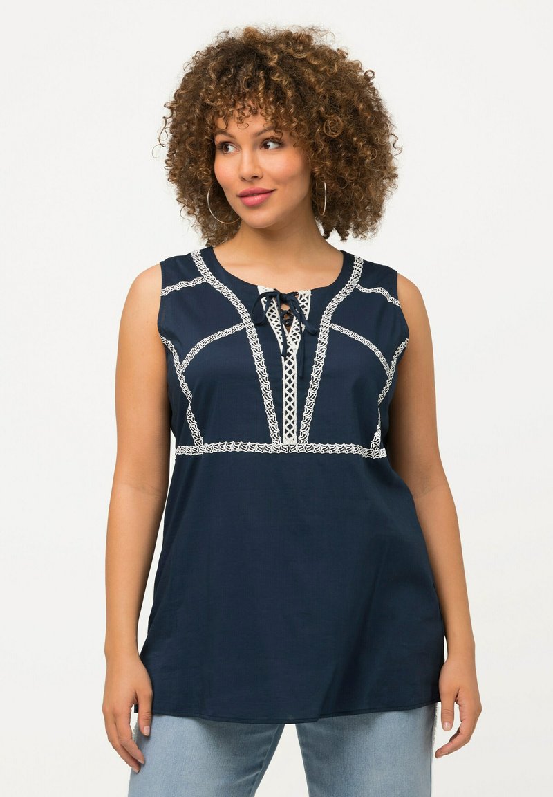 Ulla Popken Camicetta - matte night blue