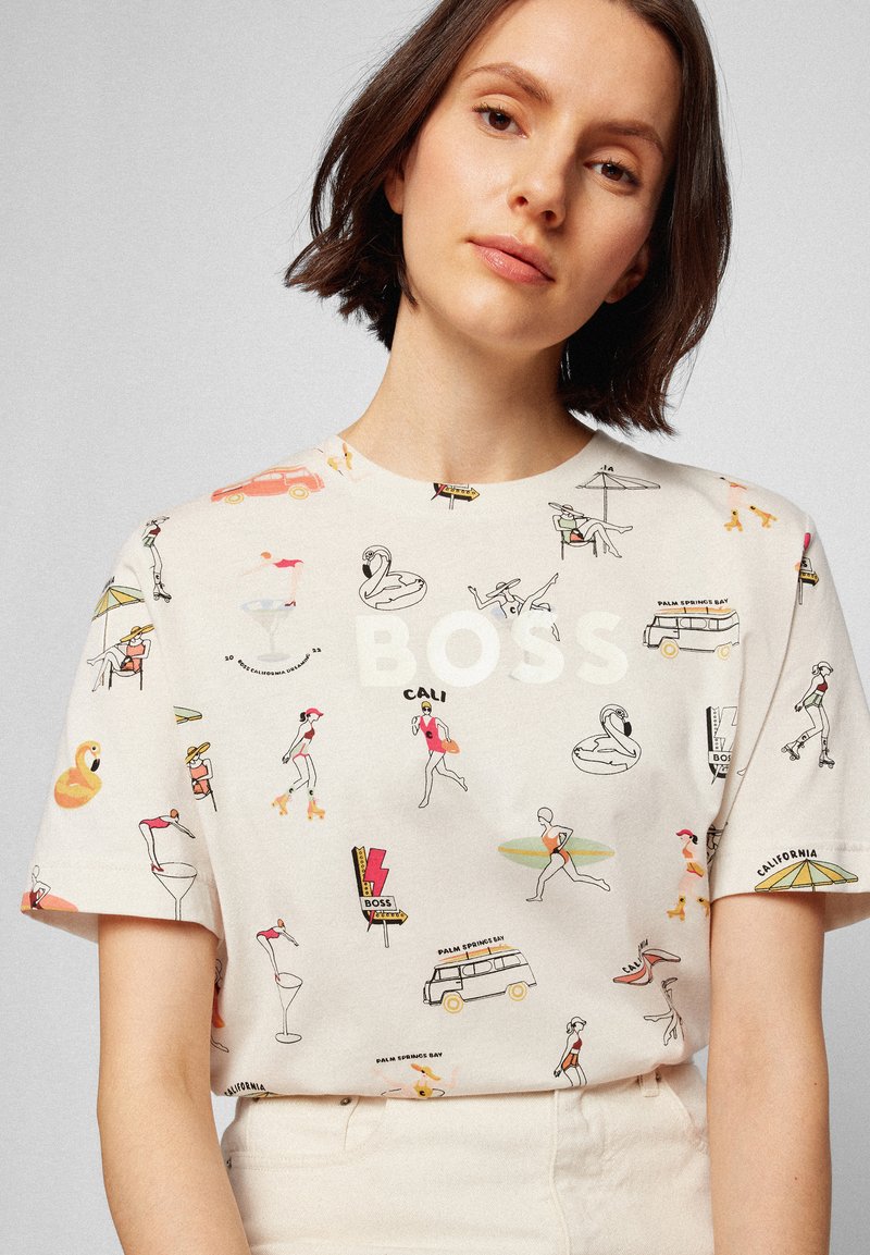 Damen T-Shirts | BOSS ECOSA T-Shirt print natural/sand - CD92704 Damen T-Shirts | BOSS ECOSA T-Shirt print natural/sand - CD92704