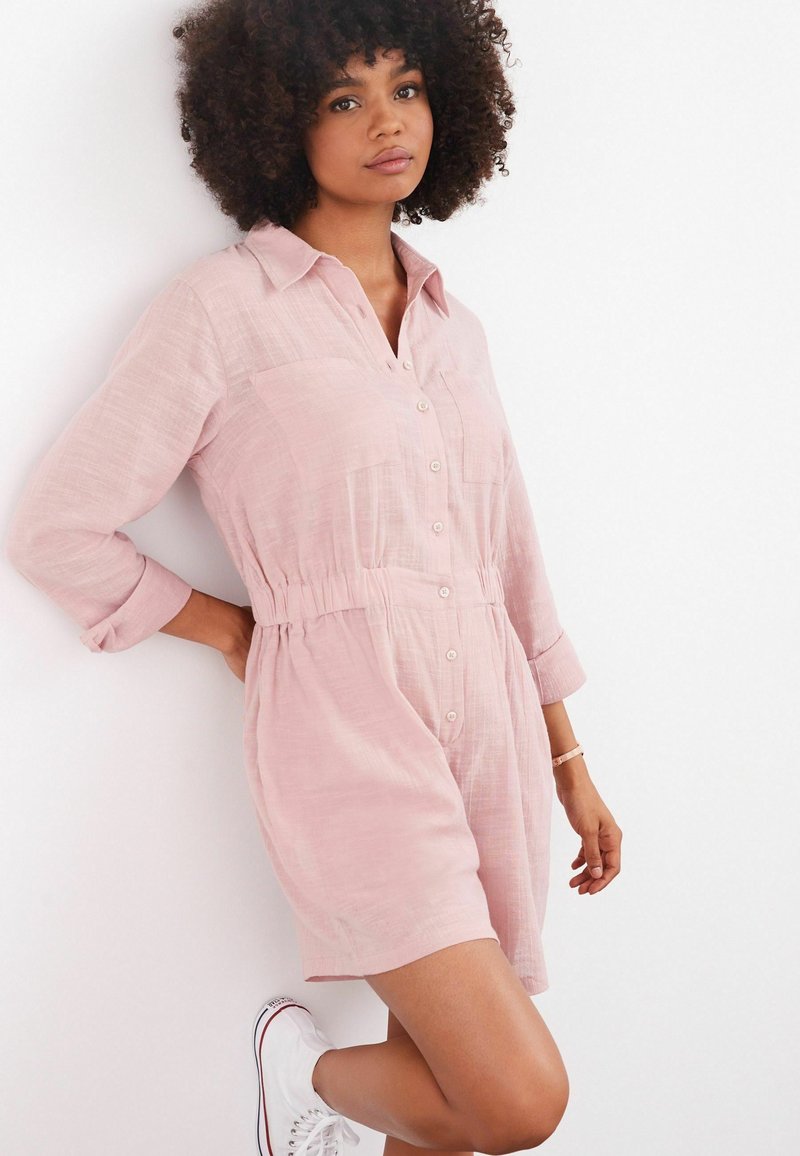 Next MATERNITY NURSING BUTTON FRONT PLAYSUIT Jumpsuit pink