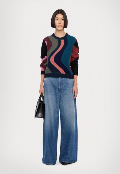 PS Paul Smith WOMENS CREW NECK - Striktrøje - black